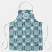 Tablier d'impression recto-verso nautique (Recto)