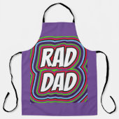 Tablier d'impression recto-verso RAD DAD FÊTE DES (Recto)