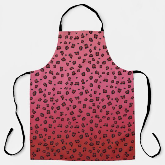 Tablier d'impression tout-en-blanc et rouge (Recto)