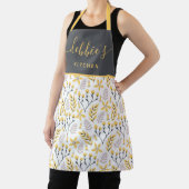 Tablier d'impression tout-en-dessus fleuri jaune p (Insitu)