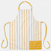 Tablier d'impression tout-en-dessus rayé jaune Dan (Recto)