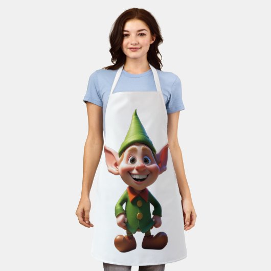 Tablier d'impression tout-en ELF, moyen (Porté)