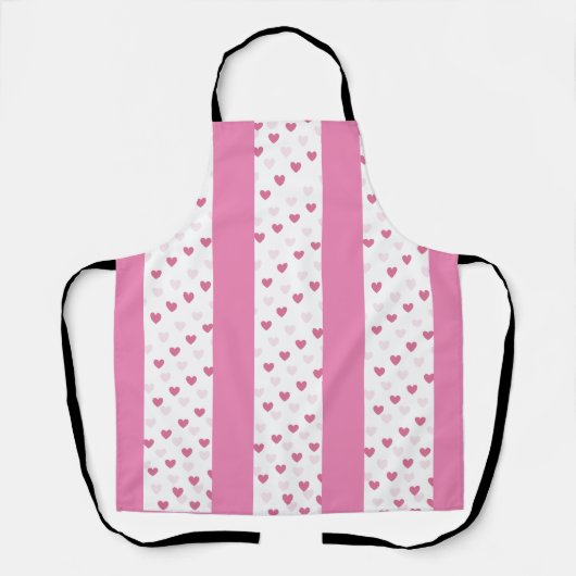 Tablier d'impression tout-en motif Hearts (Recto)