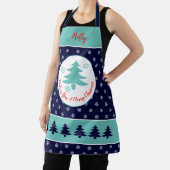 Tablier d'impression tout-en-plan du Motif de snow (Insitu)