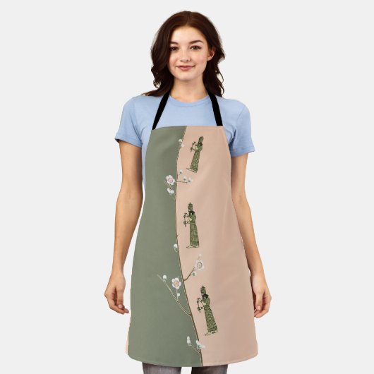 Tablier d'impression tout-en-plan du roi assyrien (Porté)