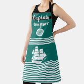 Tablier d'impression tout-en-plan en bande Turquoi (Insitu)