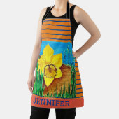 Tablier d'impression tout-en-plan orange et bleu (Insitu)