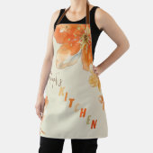 Tablier d'impression tout-en-un Floral Orange pers (Insitu)