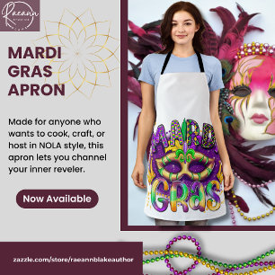 Tablier d'impression tout-en-un Mardi Gras
