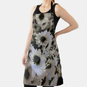 Tablier d'impression tout-en-un - Marguerites noir (Insitu)