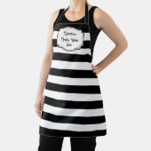 Tablier d'impression tout-en-un noir et blanc pers (Insitu)