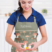 Tablier d'impression vintage Retro Green