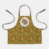 Tablier Dinde d'automne William Morris (Recto)