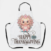 Tablier Dinde de Thanksgiving mignonne (Recto)