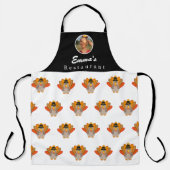 Tablier Dinde de Thanksgiving Photo ou logo personnalisé (Recto)