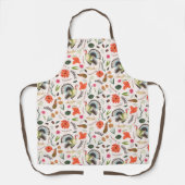 Tablier Dinde élégante rustique de motif de Thanksgiving (Recto)