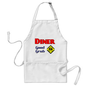 Tablier Diner Good Grub Hamburger Restaurant Art