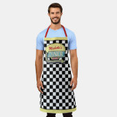 Tablier Diner Symbole rétro les années 50 Midsiècle modern (Porté)