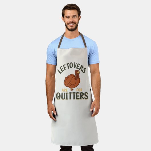 Tablier Dîners de Thanksgiving drôles de restes de dinde a (Porté)