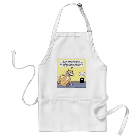 Tablier Dinnerware pour chat et souris Drôle Drôle Cartoon (Devant)