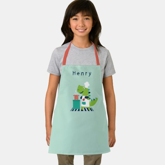 Tablier Dino Chef Apron Avec Nom (Insitu)