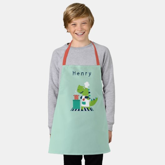 Tablier Dino Chef Apron Avec Nom (Porté)
