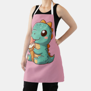 Tablier Dino mignonne de glace mangeur