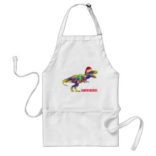 Tablier Dino T-Rex de Noël drôle