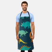 Tablier Dinosaur Adventure : Papier peint de la crèche pou (Porté)