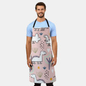Tablier Dinosaur seamless pattern, vintage illustration wi (Porté)