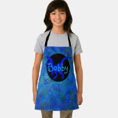 Tablier Dinosaure Bleu Personnalisé Cacher Les Enfants Imp (Insitu)