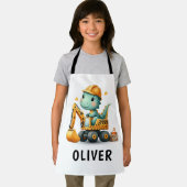 Tablier Dinosaure du travailleur mûre sur une excavatrice (Insitu)