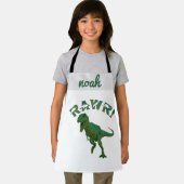 Tablier Dinosaure Personnalisable Chef Jeune Enfants Perso (Insitu)