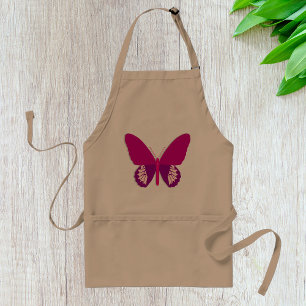 Tablier d'insectes papillon rose
