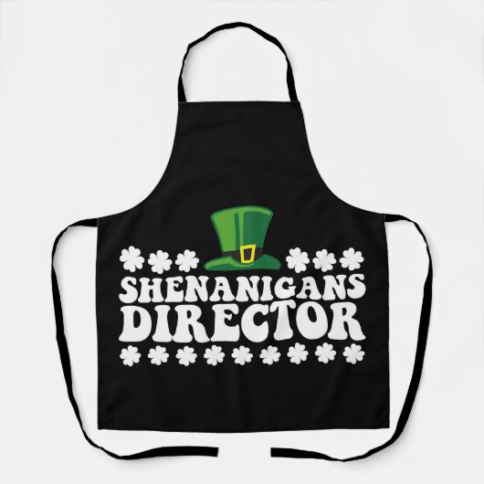 Tablier Directeur de Shenanigans Groovy Saint-Patrick irla (Recto)
