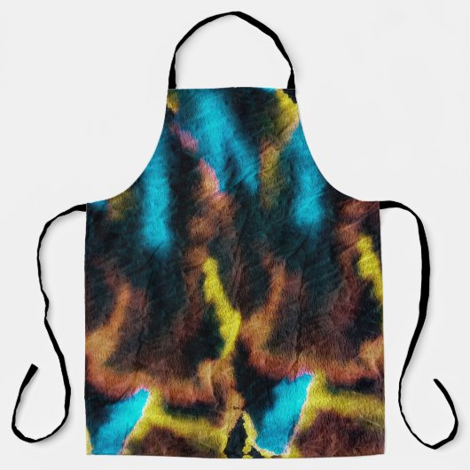 Tablier Disco Ikat Motif. Arrière - plan d'art sale coloré (Recto)