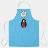 Tablier Discussions sur le drapeau albanais de Mme Penguin (Recto)