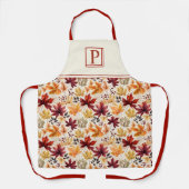 Tablier Dites-le avec les feuilles d'automne 3 - Customisé (Recto)