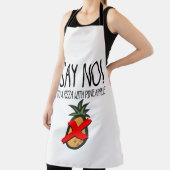 Tablier Dites non à une pizza avec ananas Funny Food (Insitu)