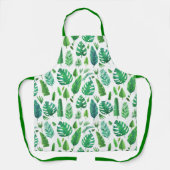 Tablier Divers motifs feuille tropicaux (Recto)