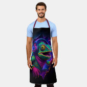 Tablier DJ Kameleon – Tabier de cuisine funky (Porté)