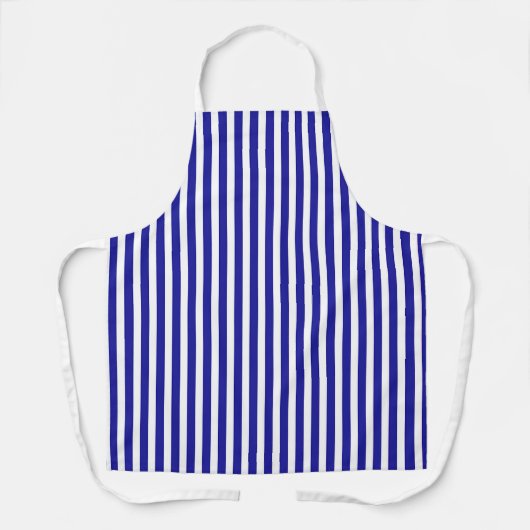 Tablier Dk Blue White Stripes Chef (Recto)