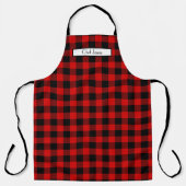 Tablier do-it-yourself Arrière - plan Rouge noir Buffalo C (Recto)