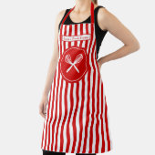 Tablier do-it-yourself Couleurs Bande Verticale Rouge Blan (Insitu)