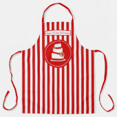 Tablier do-it-yourself Couleurs Boulangerie Verticale Roug (Recto)