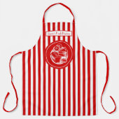 Tablier do-it-yourself Couleurs Boulangerie Verticale Roug (Recto)