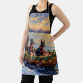 Tablier Doberman Pinscher Christmas Boat Holiday (Insitu)