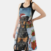 Tablier Doberman Winter Wonderland Christmas Joy (Insitu)