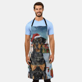 Tablier Doberman Winter Wonderland Christmas Joy (Porté)