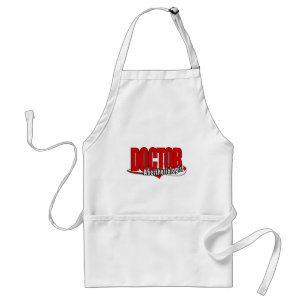Tablier DOCTEUR BIG RED LOGO d'anesthésiste